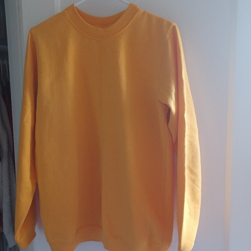 Vintage Ladies Sweatshirt, Yellow/Orange